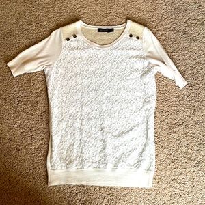 The Limited Lace ivory Sweater